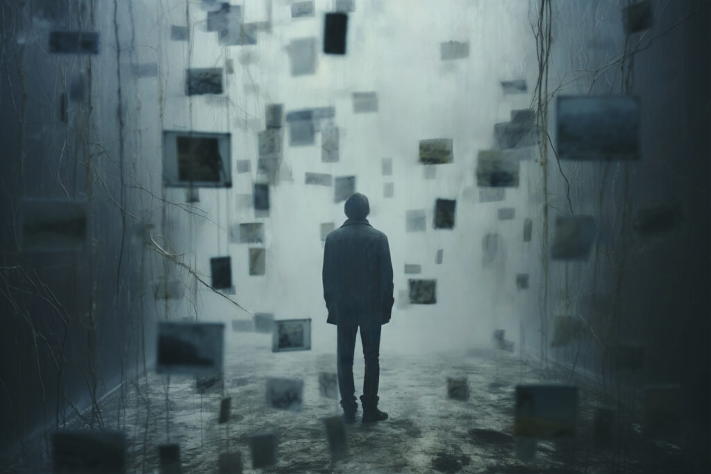 portrait-person-with-visual-metaphor-memory-2-1024x683 Desaparecer: O Que Fazer Quando Você Sente Que Quer Sumir